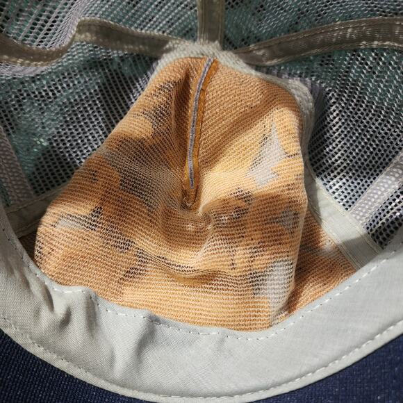 Vintage 90s Georgetown Hoyas Trucker Hat Snapback Gray Navy Bulldog Logo - Picture 7 of 7
